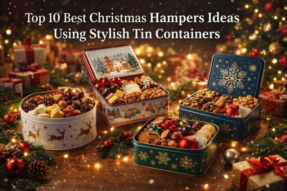 Top 10 Best Christmas Hampers Ideas Using Stylish Tin Containers – atechvibe